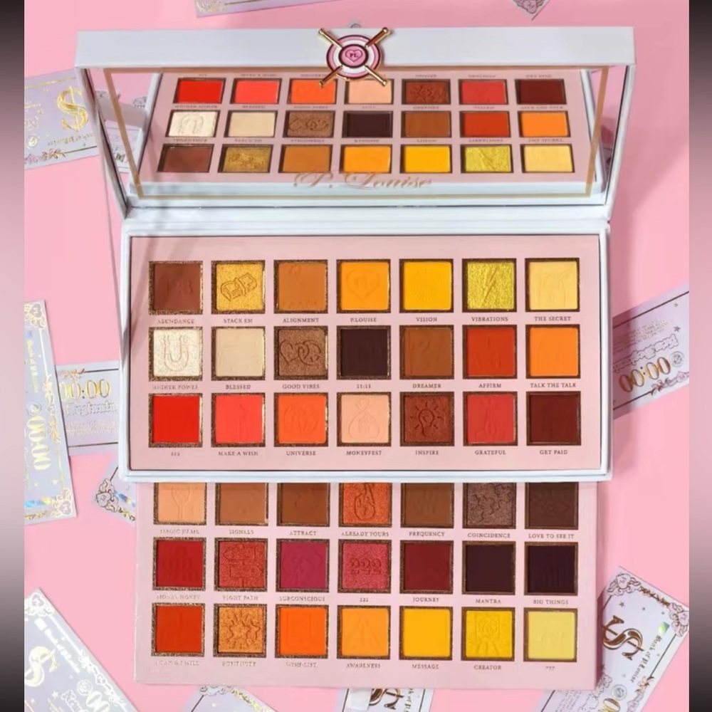 P. Louise “All I See is $igns” Eye palette.  42 colors. Adorable Container. NIB